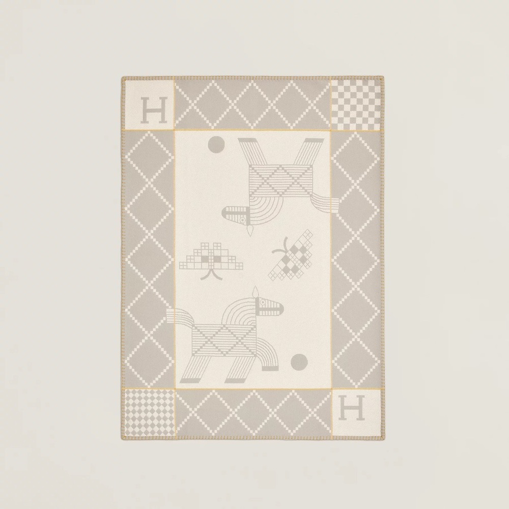 Hermes Avalon Animaux Nattes blanket